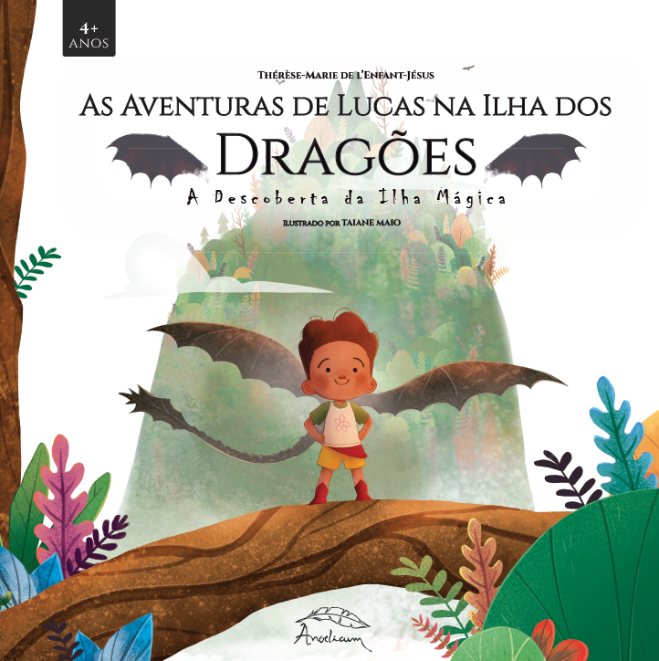 Capa do livro As Aventuras de Lucas na Ilha dos Dragões: A Descoberta da Ilha Mágica